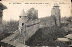 CPA Fougeres Le chateau vue Prise de la Tour de Coigny