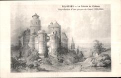 CPA Fougeres La Poterne du Chateau Reproduction d une gravure de Ciceri