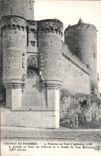 CPA Chateau De Fougeres La Poterne ou Tour d Amboise A gauche la Tour du Gobelin et a droite la Tour Melusine)