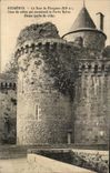 CPA Fougeres La Tour de Plesguen l une de celles qui encadrent la Porte Notre Dame