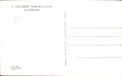 CPA Fougeres Porte Notre Dame et le Nancon