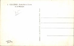 CPA Fougeres Porte Notre Dame et la Nancon
