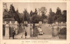 CPA Rennes Le Thabor Entree Rue da Paris