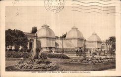 CPA Rennes Les Serres du Thabor et le Jardin a la Francaise