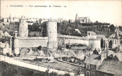 CPA Fougeres Vue panoramique du Chateau