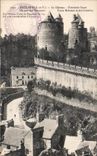 CPA Fougeres Le Chateau Extremite Ouest Un coin des Remparts Tours melusine et des Gobelins