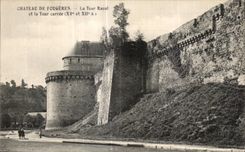 CPA Chateau de Fougeres La Tour Raoul et la Tour carree