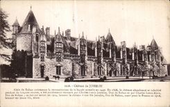 CPA Castle of Josselin Alain de Rohan begins the reconstitution of the current frontage in