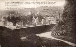 CPA Fougeres J ai Vu tout cela au Soleil je l ai vu au crepusule je vai revu au clair de lune et je ne m en