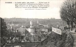 CPA Fougeres Le Jardin Public (site classe)it faul venir la pour comprendre l enthousiasme de Balzac et Victor Huge de