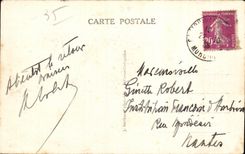 CPA forest of Paimpont the Valley without return towards the bench