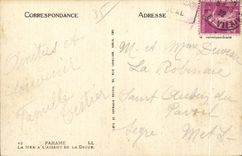 CPA Parame La Mer A L Assaut De La Digue