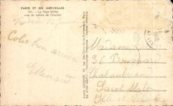 CPA Paris and Its Wonders Eiffel Tower