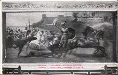 CPA Corfou Achilleio Triumphs Achille Cheval Horse Greece