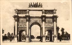 CPA Pretty Corners of Paris Arc de Triomphe of Carrousei
