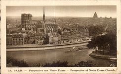 CPA Paris View on Our Lady View off Our Church Lady