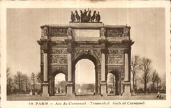 Arco de CPA Paris del carrusel de la lumbrera