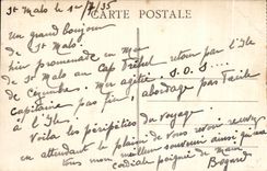 CPA St Malo Roads View of Vlle de Cezembre