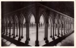 CPA La Douce France Mont Saint Michel L Abbaye cote Nord Est Saint Michel Abbaye Galeries du Cloltre The Abbey The
