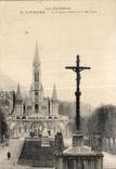 CPA Les Pyrenees Lourdes Le Calvaire Breton et la Basilique