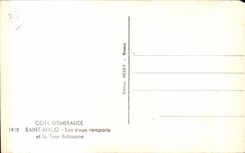 CPA Dimensions Emeraude Malo Saint the old walls and the Bidouone Tower