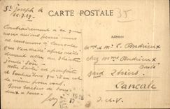 CPA St Malo the Public garden of the Castle