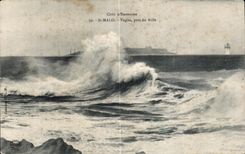 CPA Dimensions Emerald St Malo Vague nearly the Mole