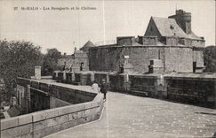 CPA St Malo Les Remparts et la Chateau