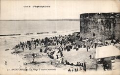 CPA St Malo the Beach has rising tide