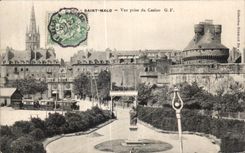 CPA St Malo Seen from of the Casino Train