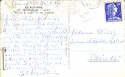 CPA In Brittany Saint Malo Swimming pool and beach of Good Help