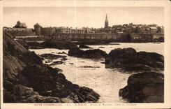 CPA Cote Emerald St Malo Etude of Rocks Dimensions Castle