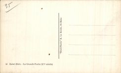 CPSM Saint Malo the Large Gate (XV century)