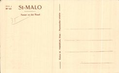 CPA Saint Malo Roads in the Twilight