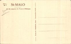 CPA Saint Malo On the Walls the Tower of Bidouane