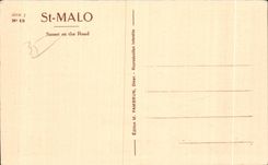 CPA Saint Malo Roads in Crepuaculo