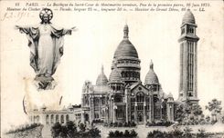 CPA Paris the Basilica of the Sacring of Montmartre Heart