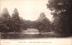 CPA Vitre Jardin des Plantes Un Coin du Lac