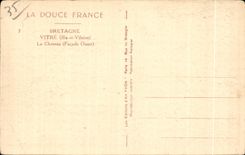 CPA Bretagne Vitre (ille et Vilaine) Le Chateau (facade Oueet)