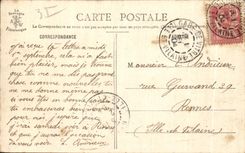 Castillo de CPA del cristal Chatelet y de la torre de St Laurent