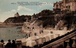 CPA Dinard La Digue et la Pointe du Moulint 