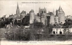 CPA Vitre Ensemble Vue prise de la Route de Rennes