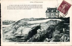 CPA Dinard St Enogat Le Chateau la Grotte de la Goule es Fees