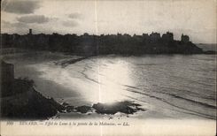 CPA Dinard Effet de Lune a la Pointe de la Malouine