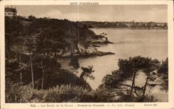 CPA Dinard La Vicomte Au Loin Dinard Les Bords de la Rance