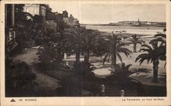 CPA Dinard La Palmerale au fond St Malo