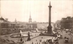 CPA London Trafalger Public garden