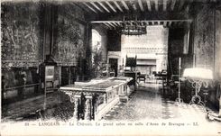 CPA Langeais el castillo la sala de estar o el cuarto grande Anne de Bretana