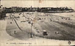 CPA Dinard Panorama de la Plage