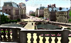 CPA Rennes Palace Passeur et Avenue